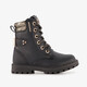 Meisjes veterboots zwart met gouden details