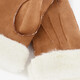 Gevoerde dames handschoenen beige