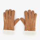Gevoerde dames handschoenen beige