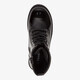 Meisjes lak veterboots zwart