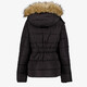 Korte gewatteerde dames winterjas zwart