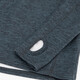 Kinder skipully met rits blauw
