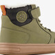 Gevoerde jongens veterboots groen