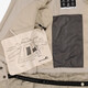 Dames ski-jas beige 10000 mm waterkolom