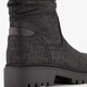 Dames croco boots zwart