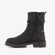 Dames croco boots zwart