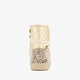 Gevoerde meisjes teddy boots beige goud