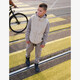 Hoge jongens sneakers zwart beige