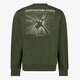 Unsigned heren sweater met backprint groen