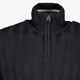 Heren trui met hoge kraag blauw