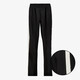 Dames wide leg broek met bies zwart
