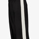 Dames wide leg broek met bies zwart