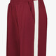 Dames wide leg broek met bies rood
