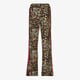 Dames wide leg broek met luipaardprint en bies