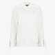 Dames blouse met strass steentjes wit