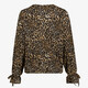 Dames blouse met luipaardprint en strikjes