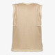 Dames gilet beige met teddy voering