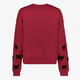 Dames sweater met strikjes bordeauxrood