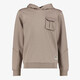 Jongens hoodie met borstzakje beige
