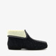 Dames pantoffel hoog zwart