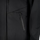 Lange gevoerde dames softshell jas zwart