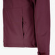 Gewatteerde dames softshell jas bordeaux