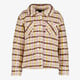 TwoDay meisjes teddy shacket met strepen beige roze