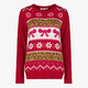 TwoDay foute kersttrui dames met print rood