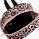 Meisjes rugzak met panterprint roze zwart
