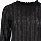 Dames mesh top zwart