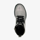 Metallic meisjes veterboots zilverkleurig