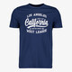 Heren T-shirt met tekstopdruk blauw