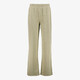 Dames wide leg broek met print groen beige
