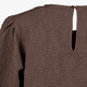 Dames shirt met pofmouwen bruin