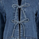 Korte dames spijkerjas blauw