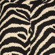 Wide leg dames broek met zebraprint zwart beige
