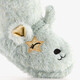 Kinder pantoffels muis mintgroen
