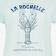 Dames T-shirt met opdruk blauw
