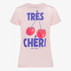 Dames t-shirt met opdruk roze
