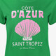 Dames T-shirt met opdruk groen