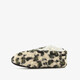 Gevoerde dames pantoffels met panterprint beige groen