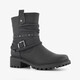 Dames boots met sierbandjes zwart