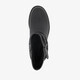 Dames boots met sierbandjes zwart