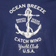 Heren T-shirt met opdruk blauw