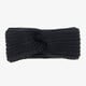 Gebreide dames hoofdband zwart