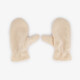 Dames teddy wanten beige