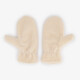 Dames teddy wanten beige