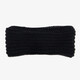 Gebreide dames hoofdband zwart