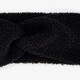 Dames teddy hoofdband zwart