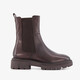 Leren dames Chelsea boots bruin